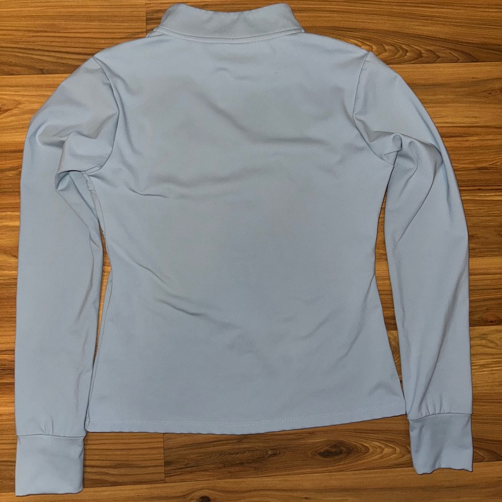 Alo Yoga Fitted Full Zip Performance Jacket Thumbholes Gray Athleisure - Picture 2 of 8